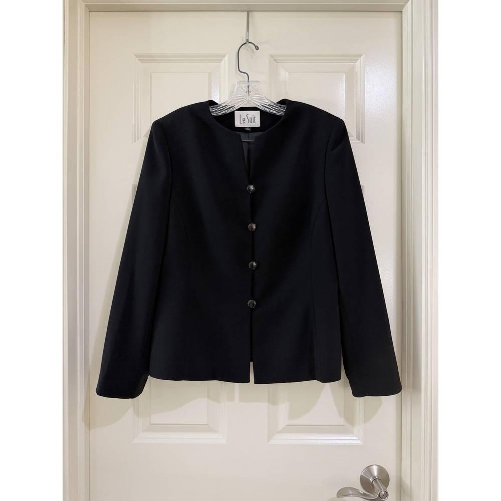 Le Suit women black blazer size 12